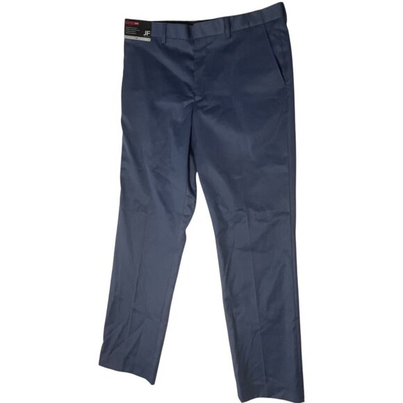 J. Ferrar Men's 34X32 Flat Front Dress Pants Light Blue Twill Office Business - Picture 1 of 8